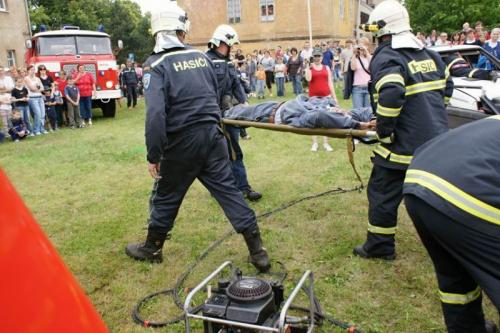 Ukázka hasičského zásahu